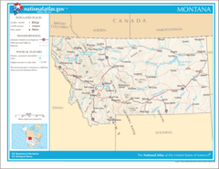 Map of Montana Na 1