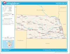 Map of Nebraska Na 1