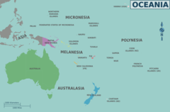 Map of Oceania