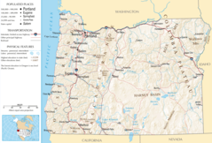 Map of Oregon Na 1