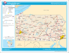 Map of Pennsylvania Na