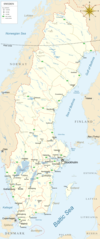 Map of Sweden Cities