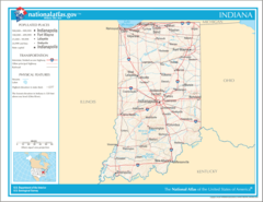 Map of Indiana Na