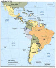 Map of Latin America