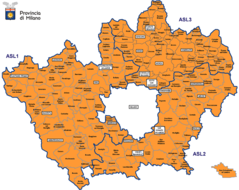 Milan City Center And Environment Map