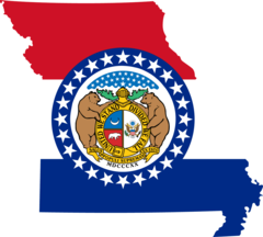 Missouri Flag Map