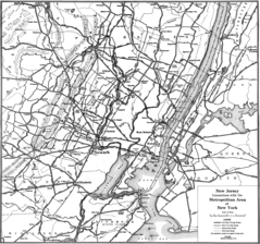 New Jersey Highway Old Map