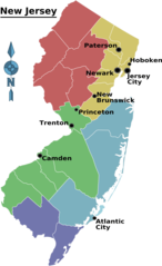 New Jersey Regions Map