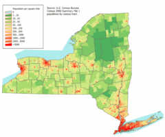 New York Population Map