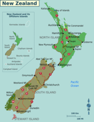 New Zealand Regions Map