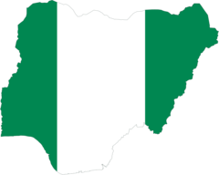 Nigeria Flag Map