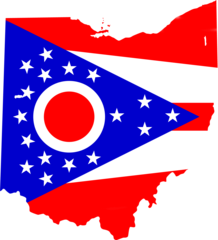 Ohio Flag Map