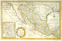 Old Map of Mexico 1780