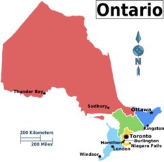 Ontario Regions Map