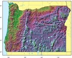 Oregon Relief Map