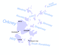 Orkney Scotland Map