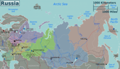 Russia Regions Map