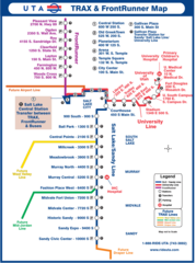 Salt Lake Metro System Map (subway)