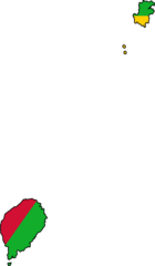 Sao Tome And Principe Flag Map