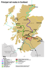 Scotland Rail Map