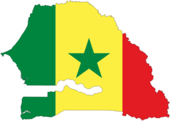 Senegal Flag Map