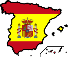 Spain Flag Map