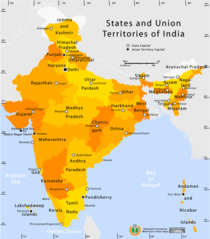 State And Union Territories Map