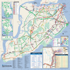 Staten Island Bus Map