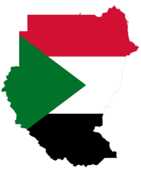 Sudan Flag Map