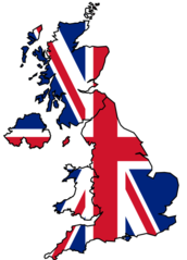 United Kingdom Flag Map