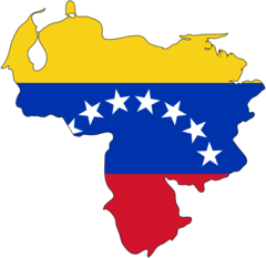 Venezuela Flag Map