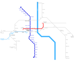 Warsaw Metro Map