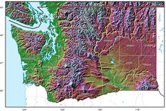 Washington Relief Map