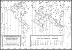 World Time Zone Map