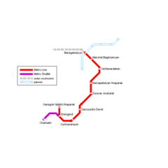 Yerevan Metro Map