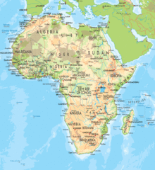 Africa Physical Map