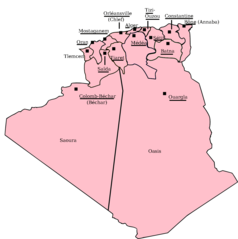 Algeria Departments 1957 1974