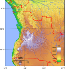 Angola Topography