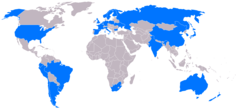 Antartic Nations Map