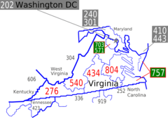 Area Code Va