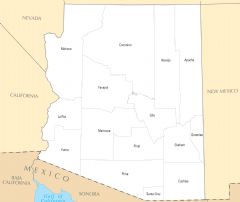 Arizona County Map