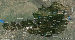 Austria Satellite Map