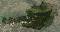 Austria Satellite Unannotated