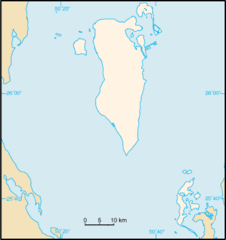 Bahrain Map Blank