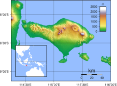 Bali Topography