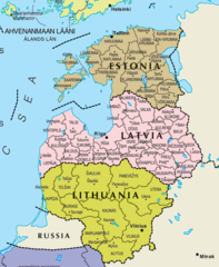 Baltic States Map