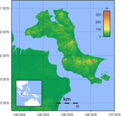 Bangka Topography