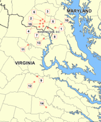 Beltway Sniper Map