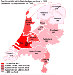 Bevolkinsdichtheidnederland