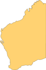 Blank Map of Western Australia